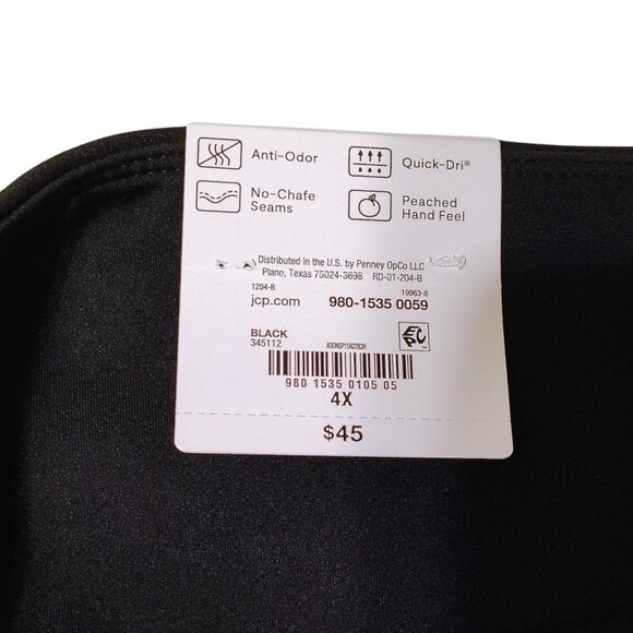 Xersion EverUltra Crop Legging 4X Black High-Rise Quick-Dri NWT Activewear - Picture 6 of 7